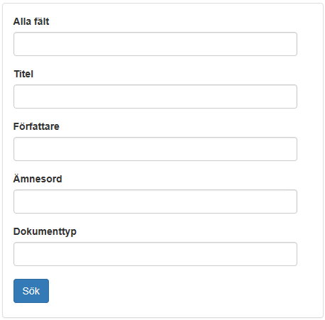 databassystem sökformulär