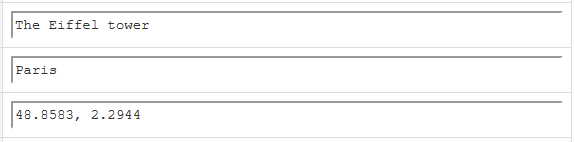 database system geographical coordinates