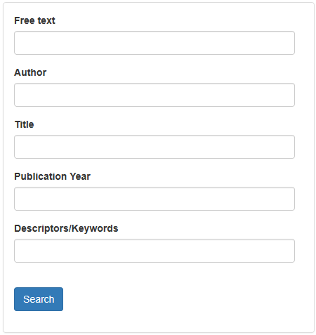 database system search form